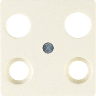 Berker Onderdeel/centraalplaat centraalplaat voor tussenring kunststof wit