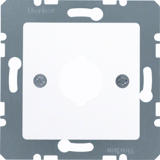 Berker Onderdeel/centraalplaat basiselement met adapterplaat wit