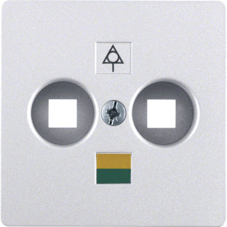 Berker Centraalplaat potentiaalvereffeningscontact alulook mat