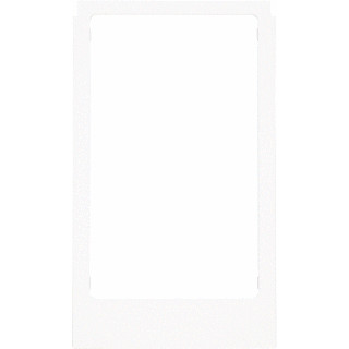 Berker Designraam groot hoekig kunststof polarwit glanzend