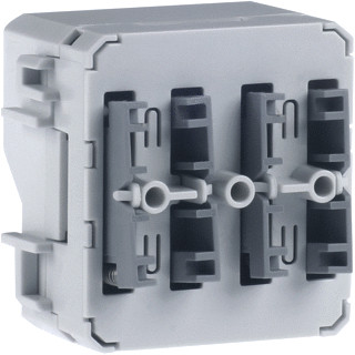 Berker Drukknopmodule 2X 1-voudig geintegreerde busaankoppelaar berker.W1