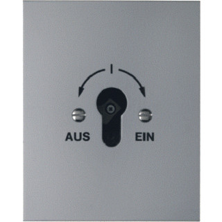 Berker Wisselschak.2-polig voor sleutelcilinder inbouw gegoten ip44