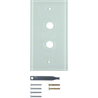 Berker TS afdekraam 2V horizontaal en verticaal natuurkleur ip20