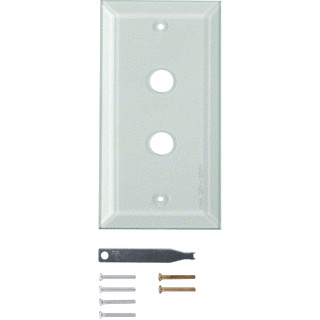 Berker TS afdekraam 2V horizontaal en verticaal natuurkleur ip20