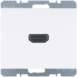 Berker Onderdeel/centraalplaat hdmi basiselement met centrale afdekplaat wit