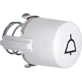 Berker Enkele drukker aan-/uit-schakelaar wit