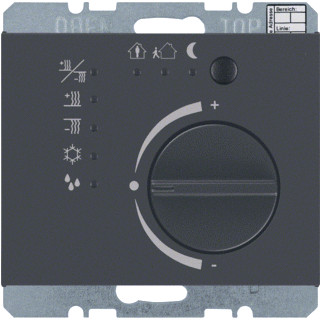 Berker KNX therm.met regelknop berker K.1 antraciet