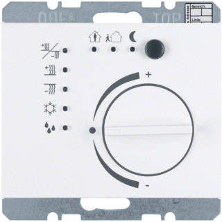 Berker KNX therm.met regelknop berker K.1 polarwit