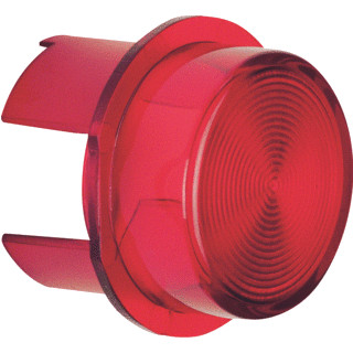 Berker Lens voor imp.DR./lichtsignaalelement e10 rood transp.