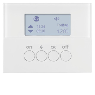 Hager Berker Berker.net, KNX-RF tijdschakelklok, K.1 pwit