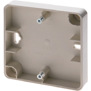 Berker 1-voudige opbouwbehuizing vlakke uitvoering wit