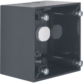 Hager Berker Integro Flow opbouwbehuizing hoog antraciet glanzend