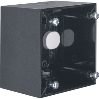 Hager Berker Integro Flow opbouwbehuizing hoog zwart glanzend