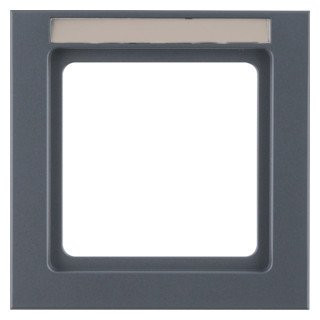 Berker Q.3 afdekraam 1V horizontaal en verticaal antraciet ip20