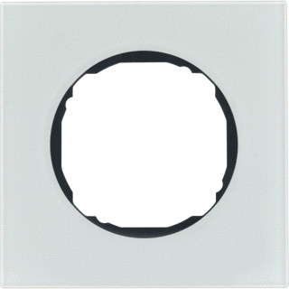 Berker R.8 afdekraam 1V horizontaal en verticaal wit ip20