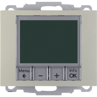 Berker Therm.met display maakcontact berker K.1/K.5 edelstaal