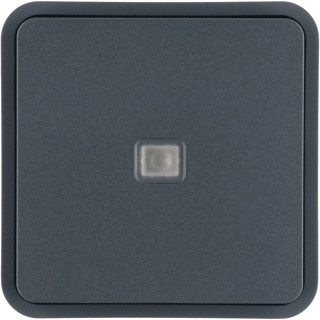 Berker W1 enkele wip aan-/uit-schakelaar grijs