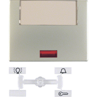 Berker Enkele wip aan-/uit-schakelaar roestvaststaal ( RVS )