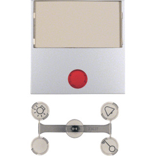 Berker S.1 enkele wip aan-/uit-schakelaar aluminium