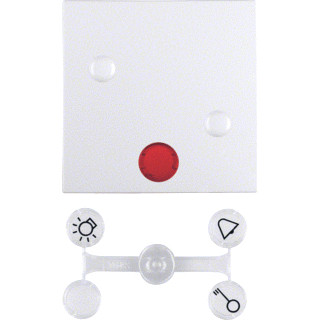 Berker S.1 enkele wip aan-/uit-schakelaar wit