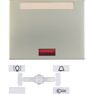 Berker Enkele wip aan-/uit-schakelaar roestvaststaal ( RVS )