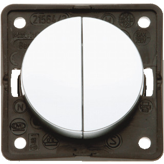 Berker Wippenschakelaar chroom mat integro