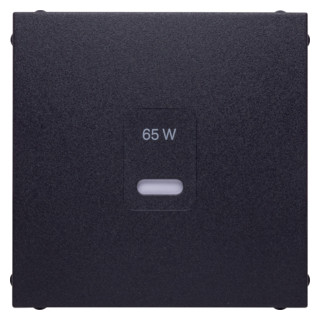 Hager berker Centraalplaat Voor usb, S.1/B.3/B.7 antraciet mat