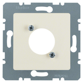 Hager berker Centraalplaat Voor XLR-connector D-series, wit GLZ.