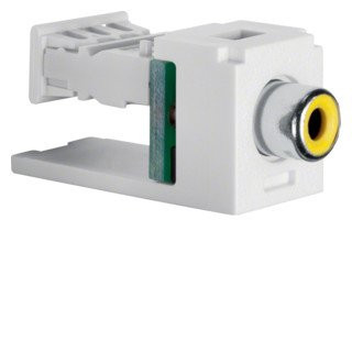 Berker Integro onderdeel/centraalplaat cinch basiselement wit