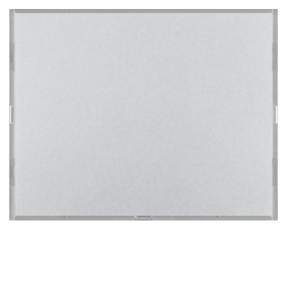 Hager berker Drukknop Opzetmod. 1-V met tekstv. K aluminium