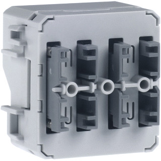 Berker Drukknopmodule 1X 2-voudig geintegreerde busaankoppelaar berker.W1
