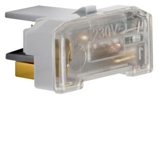 Hager berker Glimlampelement 230 V~, 1 ma, met N-klem (ip44)