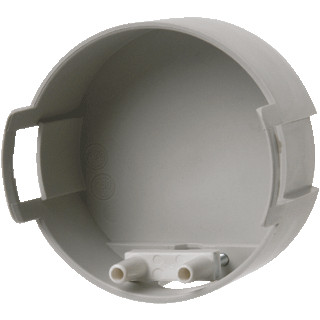 Hager Berker Integro Flow inbouwdoos Ø58,  35mm inbouwdiepte, met trekontlasting en klembevestiging grijs