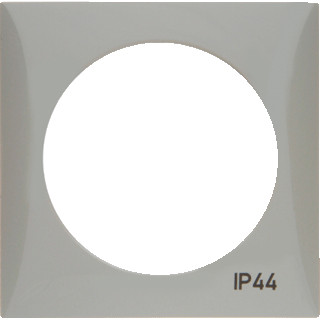 Berker Integro afdekraam 1V verticaal grijs ip44