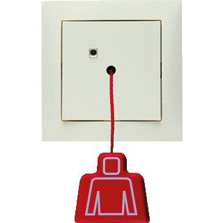 Berker Noodoproepsyst.trekimp.DR.+raam berker S.1/B.3/B.7 wit GLZ.