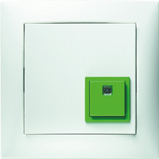 Berker Noodopr.SYST.uitschakelknop+raam berker S.1/B.3/B.7 polarwit GLZ.