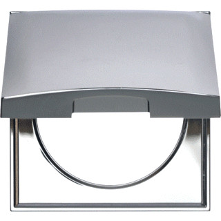Berker Integro afdekraam 1V horizontaal en verticaal chroom ip20