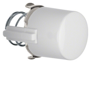 Hager berker Knop Voor drukknop/lichtsignaal-element e10, polarwit