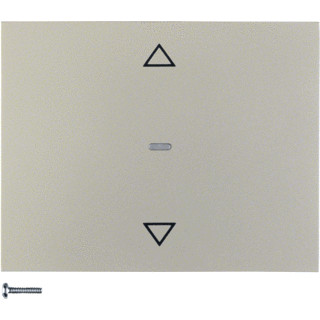 Berker KNX-RF drukknop-opzetmodule jaloeziebediening K.5 edelst mat gelakt