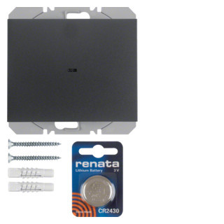 Hager berker KNX-RF vlakkewandzend. 1-V, batterij, K.1, antraciet