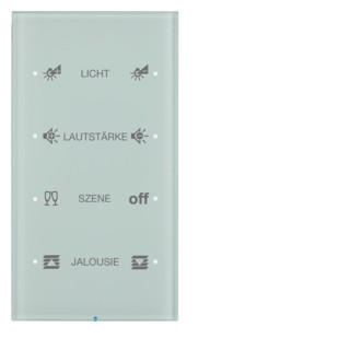 Hager berker KNX-Touch geconfig. 4-V, R.3 glas, polarwit