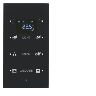 Hager berker KNX-Touch met therm. geconfig. 3-V, TS sensor glas, zwart