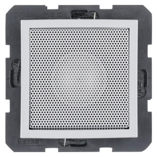 Hager berker Luidspreker S.1/B.3/B.7 aluminium mat, gelakt