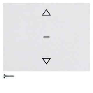 Berker .net bedieningselement jaloezie enkele drukker wit