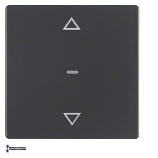 Berker .net bedieningselement jaloezie enkele drukker antraciet