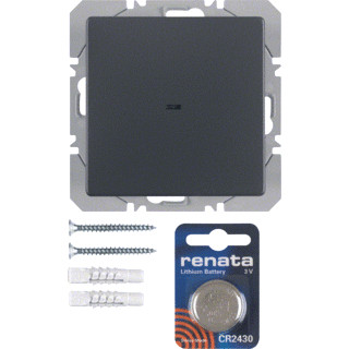 Berker Berker.net KNX-RF wandzender 1-voudig batterij Q antraciet