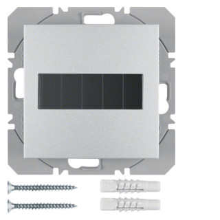 Berker Berker.net KNX-RF wandzender 1-voudig zonnecel S/B alulook