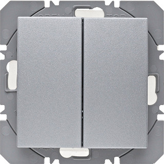 Berker Berker.net KNX-RF wandzender 2-voudig batterij S/B alulook
