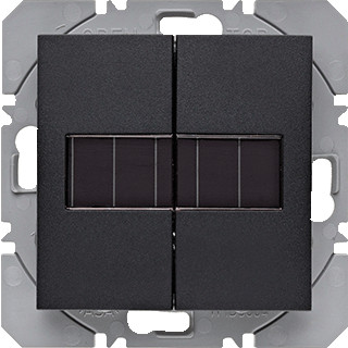 Berker Berker.net KNX-RF wandzender 2-voudig zonnecel S/B zwart