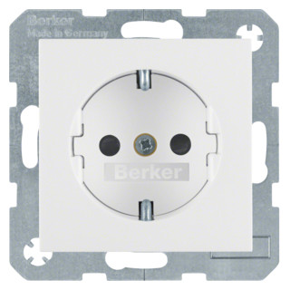 Hager Berker S.1/B.3/B.7 wandcontactdoos ra 1V KV wit